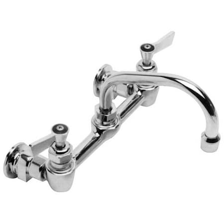 Fisher Mfg Adjustable Pantry Faucet 8" Ctr Wall 6" Noz 3250